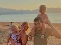 „Bezohľadný“ a „sebecký“ Alex Honnold čelí reakcii za úžasný 101-poschodový mrakodrapový kúsok bez bezpečnostného vybavenia po tom, čo diváci zistia, že je otcom dvoch detí Alex Honnold (vpravo) je na obrázku so svojou manželkou Sanni a ich dvoma dcérami June (vľavo) a Alice (vpravo hore)