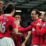 Dimitar Berbatov oslavuje gól za Manchester United