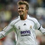 David Beckham z Realu Madrid jubiluje