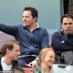 Agent Volker Struth (vpravo) zostal nespokojný, keď si Real Madrid minulé leto neprišiel po jeho hráča Floriana Wirtza.