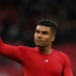Casemiro oslavuje po strelení gólu v úvode United (PA Wire)