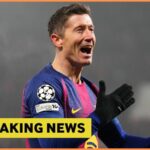 Robert Lewandowski v akcii za Barcelonu