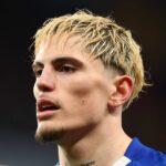 LONDÝN, ANGLICKO - 21. JANUÁRA: Alejandro Garnacho z Chelsea počas fázy MD7 zápasu Ligy majstrov UEFA 2025/26 medzi Chelsea FC a Pafos FC na Stamford Bridge 21. januára 2026 v Londýne v Anglicku. (Foto: Shaun Brooks – CameraSport cez Getty Images)