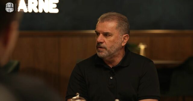 Ange Postecoglou speaks on a podcast.