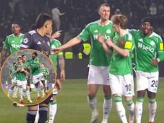 Anthony Gordon a Kieran Trippier sa zapojili do búrlivej hádky počas výhry 6:1 nad Qarabagom Anthony Gordon z Newcastlu United oslavuje po strelení gólu počas zápasu osemfinále play-off Ligy majstrov UEFA medzi...