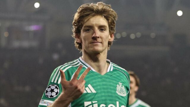 Anthony Gordon vytvoril pre Newcastle United tri rekordy po 4 góloch v UCL
