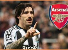 Arsenal povedal, že nepotrebuje prestup Sandra Tonaliho Christian Norgaard v akcii za Arsenal