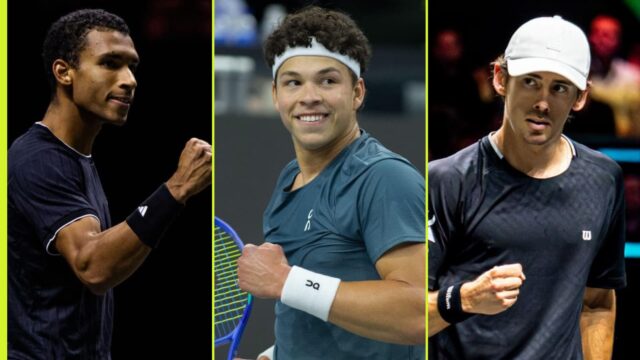 Auger-Aliassime, de Minaur, Shelton tesne pred Sinnerom
