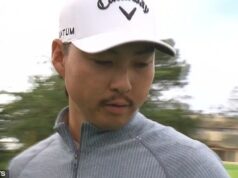 Aussieho reakcia na sledovanie súpera, ako mu z rúk vytrháva výplatu vo výške 5 miliónov dolárov Min Wo Lee (na obrázku) po prehre na poslednej jamke neveril svojmu šťastiu