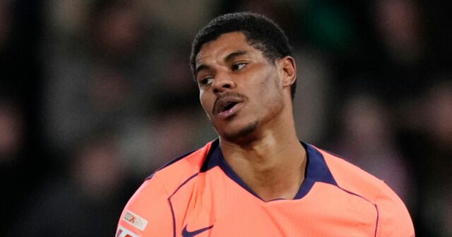 Marcus Rashford z Barcelony reaguje