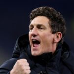 Keith Andrews oslavuje víťazstvo v Brentforde