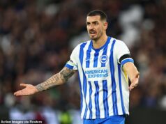 Brighton PRIJAL ponuku za Lewisa Dunka z Nottingham Forest v deň uzávierky prestupu: Zdroje odhaľujú úplné detaily zo zákulisia klesajúceho klubu Lewis Dunk odmietol prestup do Nottingham Forest - napriek tomu, že Brighton prijal ponuku od svojich rivalov z Premier League