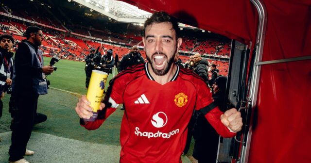 Bruno Fernandes poslal správu Coleovi Palmerovi