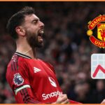 Bruno Fernandes oslavuje za Manchester United