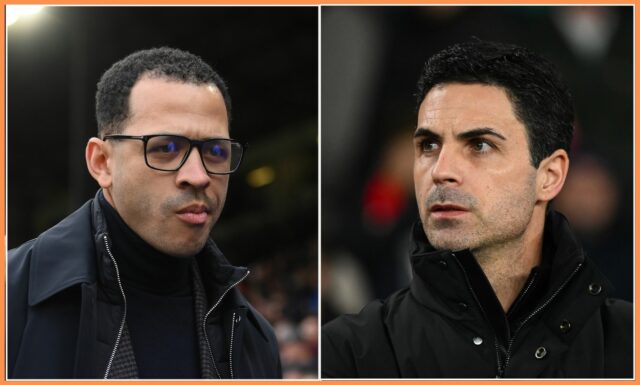 Liam Rosenior kričí pokyny počas prehry Chelsea vs Arsenal