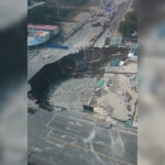 CCTV video zachytáva moment, keď prehltne cestu v Šanghaji | Infraštruktúra