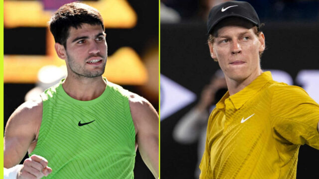 Carlos Alcaraz, top semeno, ako Jannik Sinner čelí niekoľkým banánovým šupkám
