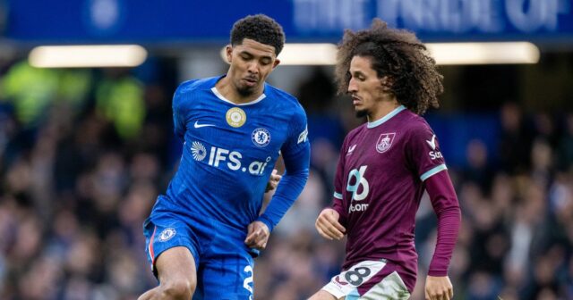 Wesley Fofana z Chelsea a Hannibal Mejbri z Burnley