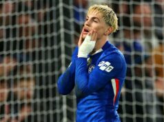 Chelsea sa zaoberá „naozaj frustrujúcim“ problémom Alejandra Garnacha, ktorý videl, že Man Utd súhlasil s predajom Alejandro Garnacho z Chelsea reaguje počas MD7 fázy Ligy majstrov UEFA 2025/26 medzi Chelsea FC a Pafos FC