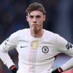 Cole Palmer počas zápasu Premier League medzi Wolverhampton Wanderers a Chelsea v Molineux.