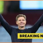 Zakaria el Ouahdi z KRC Genk a Arber Hodža z GNK Dinamo v akcii počas zápasu play-off Európskej ligy UEFA 2025/2026 medzi...