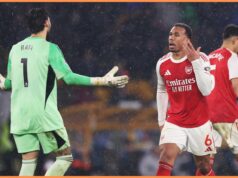 David Raya z Arsenalu bol kritizovaný proti Wolves David Raya reaguje po remíze Arsenalu 2:2 proti Wolves