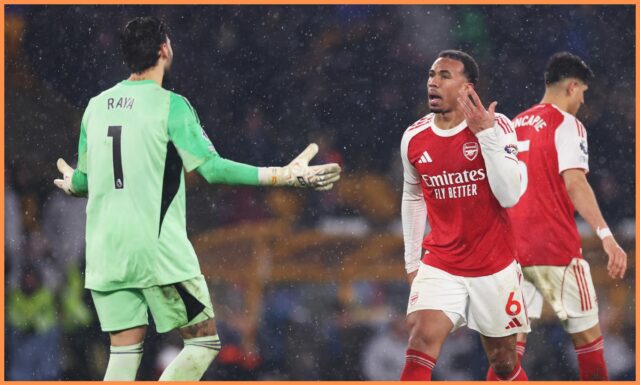 David Raya z Arsenalu bol kritizovaný proti Wolves David Raya reaguje po remíze Arsenalu 2:2 proti Wolves