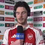 Declan Rice hovorí, že Arsenal si musí užiť chvíľu po tom, čo si zabezpečil miesto vo finále Carabao Cupu.