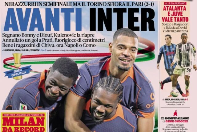 Dnešné noviny – Inter pokračuje, Yildiz a McKennie sa predlžujú s Juve
