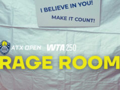 Dráma Coco Gauffovej rakety vyvolala „miestnosť hnevu“ Na obrázku: ATX Open Rage Room