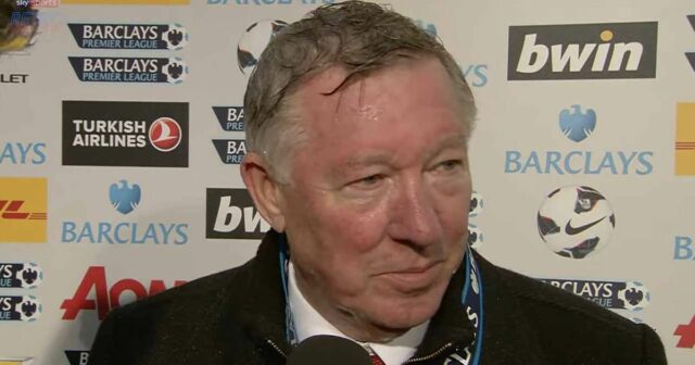 Sir Alex Ferguson po svojom poslednom zápase na Old Trafford.