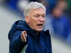 Everton vypracoval špeciálny plán pre súboj s Man Utd po požiadavke Davida Moyesa MANCHESTER, ANGLICKO - 24. NOVEMBRA: Kieran Dewsbury-Hall z Evertonu oslavuje strelenie prvého gólu počas zápasu Premier League medzi Manchestrom United a Evertonom na Old Trafford 24. novembra 2025 v Manchestri v Spojenom kráľovstve. (Foto: Marc Atkins/Getty Images)