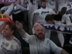 Fanúšikovi Realu Madrid bol zakázaný prístup po nacistickom pozdrave počas zápasu Ligy majstrov Fan robí fašistický pozdrav