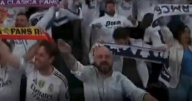 Fan robí fašistický pozdrav