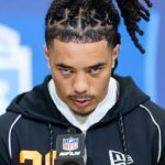 Široký prijímač USC Makai Lemonovo zvláštne správanie spôsobilo v piatok rozruch na NFL Combine