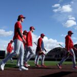 Fotky: Mike Trout a Angels začínajú trénovať na jarnom tréningu