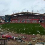 Futbalový štadión s kapacitou 24 000 stroskotal v dôsledku búrky | Futbal | Šport