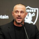 NFL: Hlavný tréner Las Vegas Raiders Klint Kubiak Úvodná tlačová konferencia