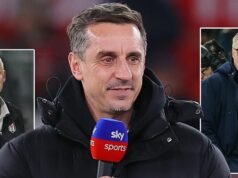 Gary Neville vydáva predpoveď z Liverpoolu a dáva jasné pokyny Arnemu Slotovi Gary Neville