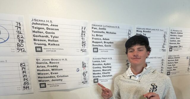 Golfista William Hudson zo St. John Bosco vyhráva Servite Invitational
