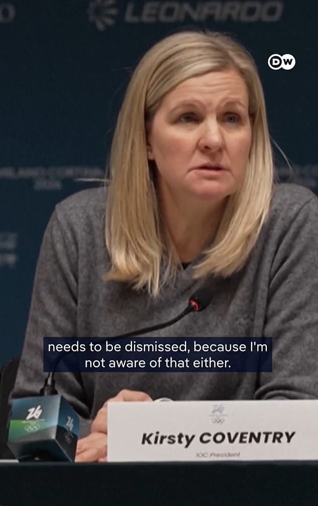 Hnevá prezidentka olympijských hier Kirsty Coventry sa vyhráža svojmu šéfovi Prezidentka MOV Coventry pohrozila prepustením členov svojho tímu po tom, čo ju na tlačovej konferencii opakovane zaslepovali otázkami novinárov, o ktorých povedala, že „nevedela“.