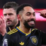 Matheus Cunha z Manchestru United oslavuje