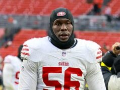 Hviezda NFL zdieľa aktualizáciu z nemocnice po hrozivej streľbe po Super Bowle… ako šok sa objavujú nové podrobnosti o jeho spore s rapperom Defenzívneho hráča San Francisco 49ers Keiona Whitea v pondelok ráno postrelili do členka