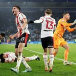 Leo Scienza oslavuje gól za Southampton