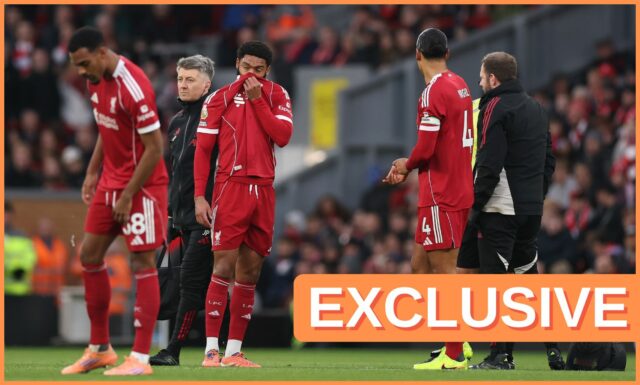 Joe Gomez v akcii za Liverpool