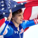 Jordan Stolz vyhral 500 metrov pre svoje druhé zlato na zimných olympijských hrách