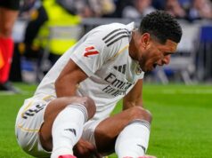 Jude Bellingham sa zranil počas zápasu Real Madrid proti Rayo Vallecano La Liga Jude Bellingham sa zranil počas zápasu Real Madrid proti Rayo Vallecano La Liga