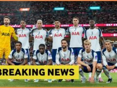 Juventus sa pred letnou prestavbou zameral na brankára Tottenhamu Guglielma Vicaria Guglielmo Vicario z Tottenhamu Hotspur počas februárového zápasu Premier League medzi Tottenhamom Hotspur a Arsenalom na štadióne Tottenham Hotspur...