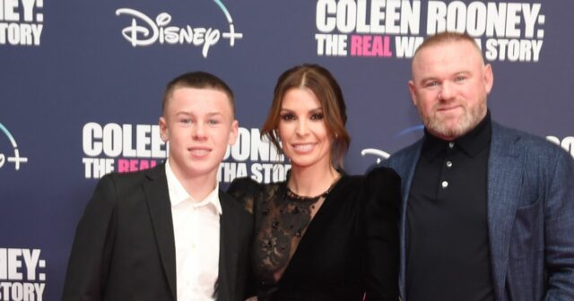 Kai, Wayne a Coleen Rooney