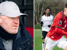 Kai Rooney uvoľňuje zlaté pravidlo pre otca Wayna, keď ho spoluhráč z Man Utd prevyšuje Wayne Rooney